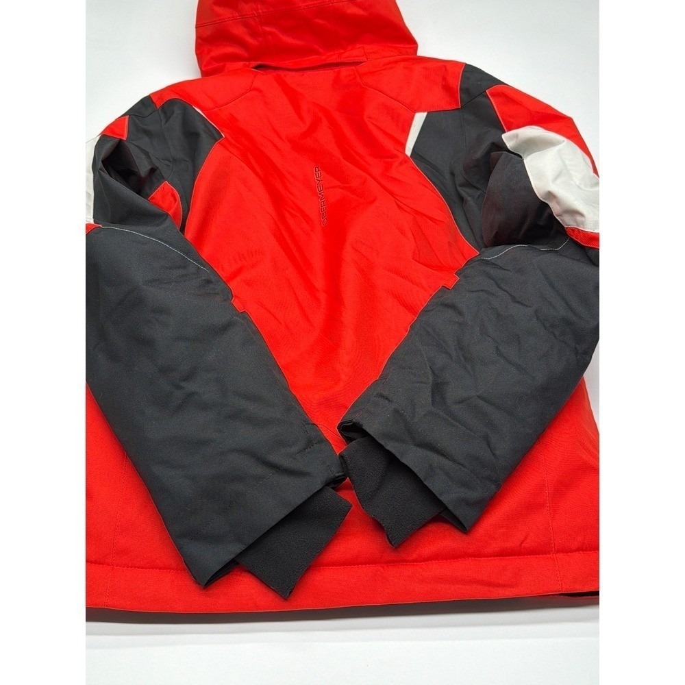 Obermeyer Boys Insulated Fleet Ski‎ Snowboard Jacket Black Red Size L 10000mm - Picture 9 of 11